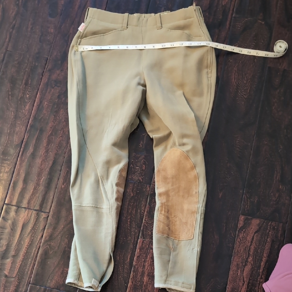 The Tailored Sportsman Olive Tan Knee Patch Breeches